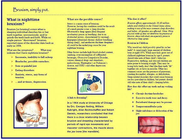Bruxism Brochure, page 2