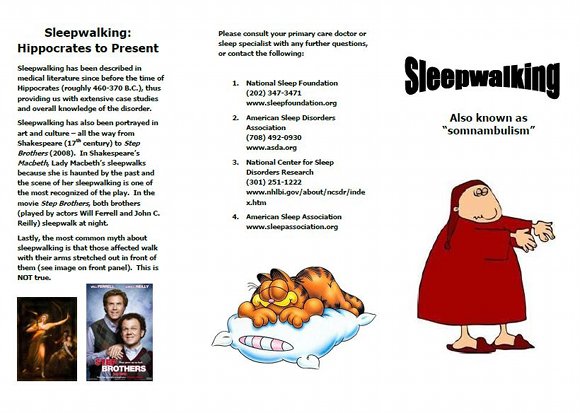 Sleepwalking Brochure, page 1