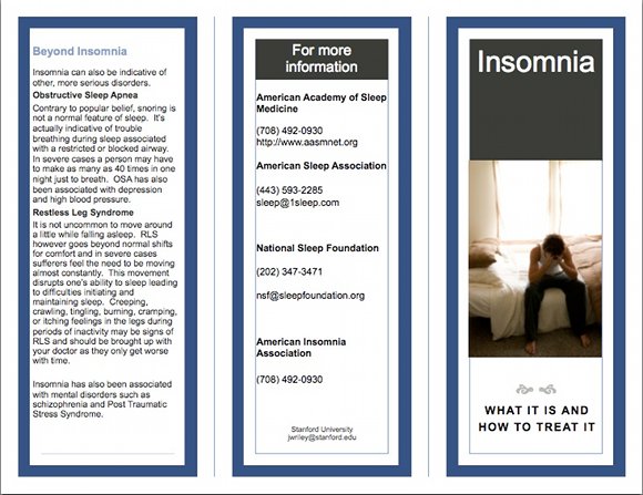 What Is Insomnia Brochure, page 1